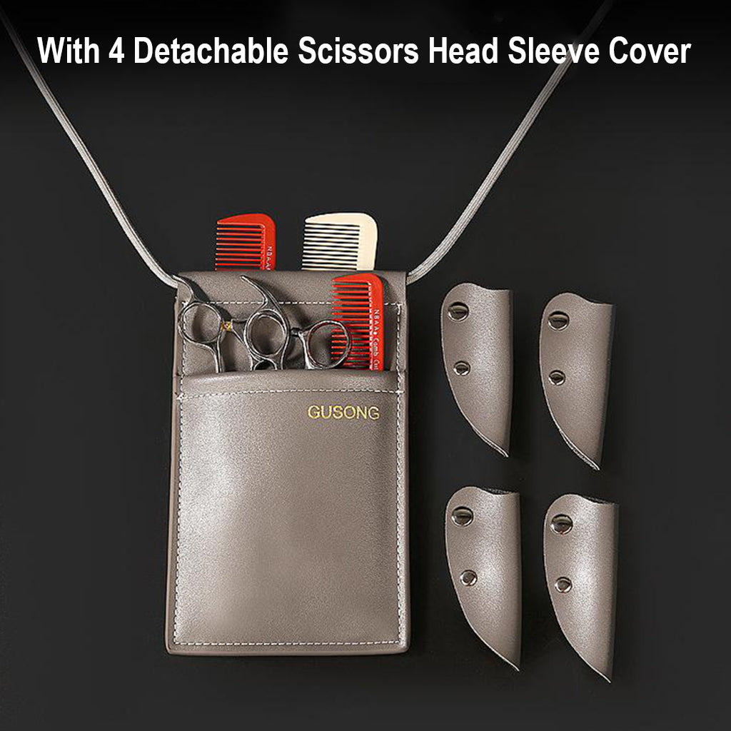 Professional Hairdressing Scissors Tool Belt Holder Pouch with Belt Gray