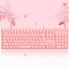 Computer Desktop Gaming Keyboard and Mouse +Gaming Headset +Mouse Pad  Pink