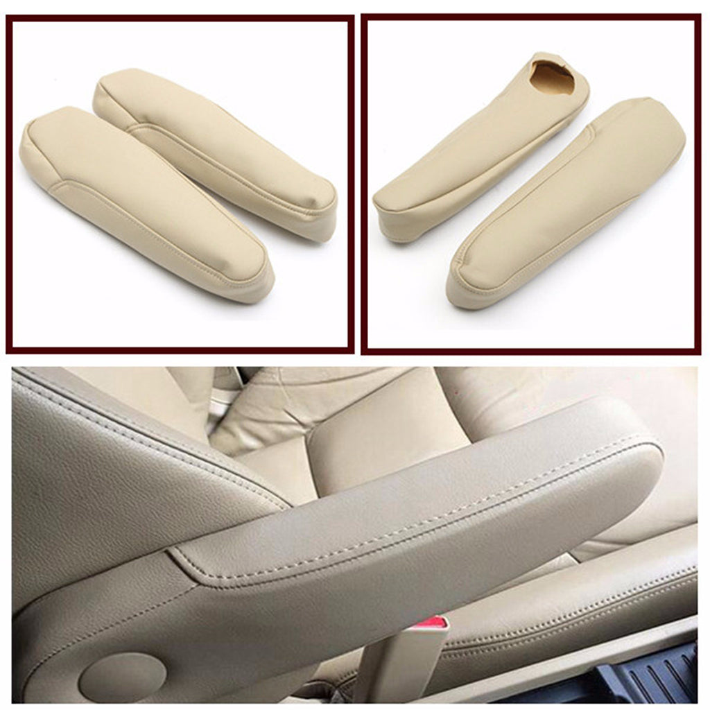 Car Leather Armrest Pad Cover Cushion Mat Replacement for Honda Odyssey05-10