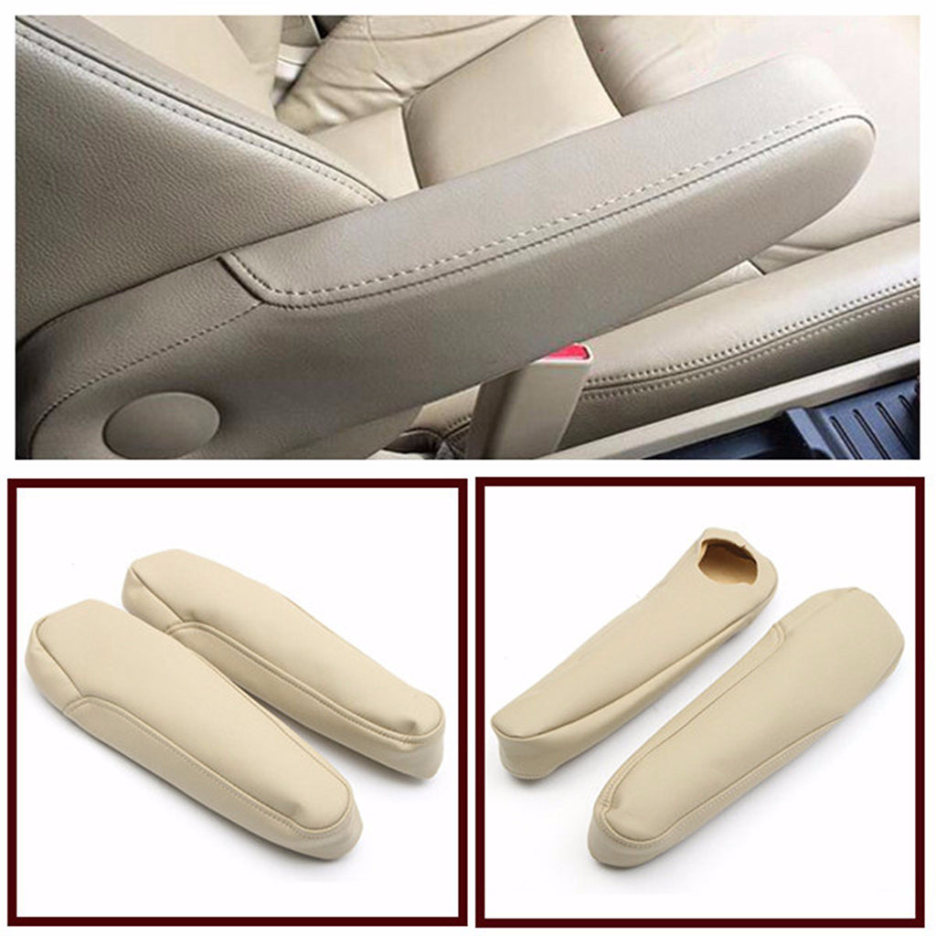 Car Leather Armrest Pad Cover Cushion Mat Replacement for Honda Odyssey05-10