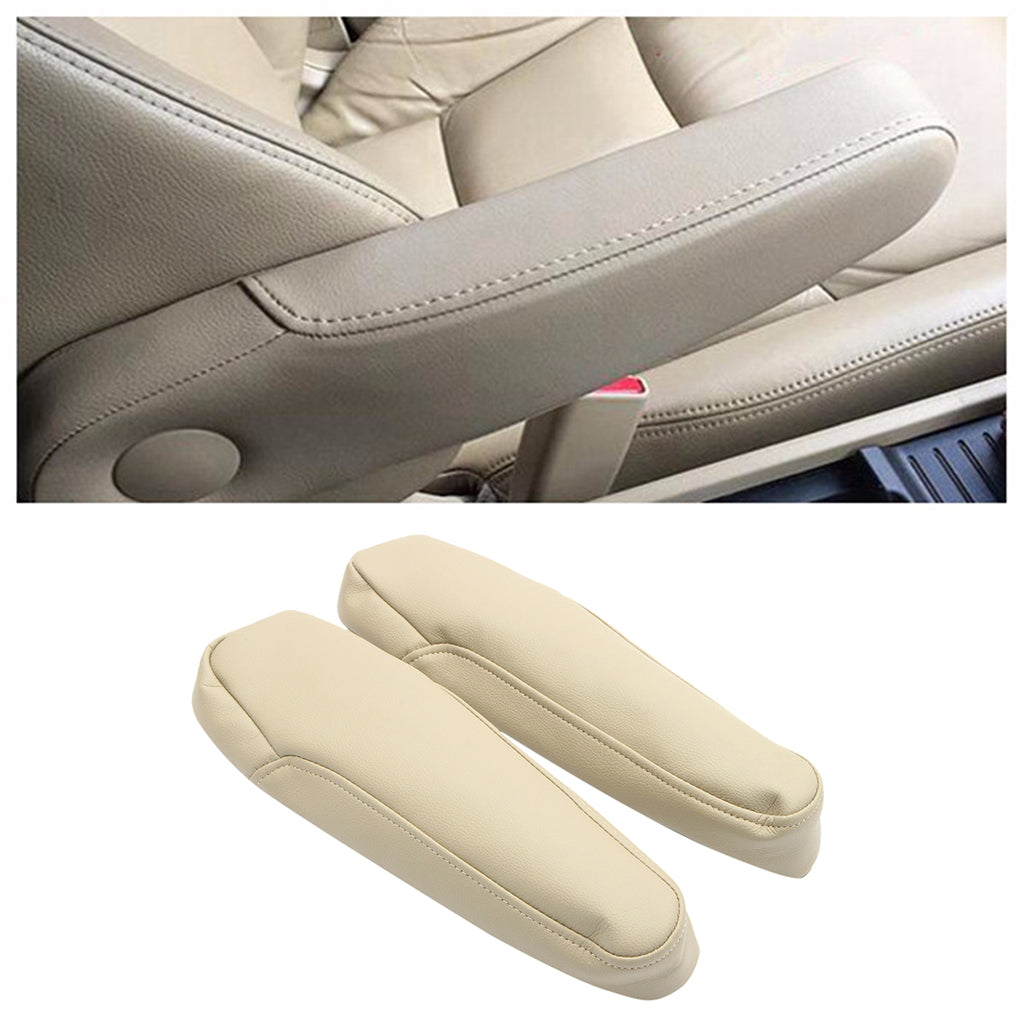 Car Leather Armrest Pad Cover Cushion Mat Replacement for Honda Odyssey05-10