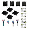 3D Printer NEMA17 Stepper Motor Vibration Dampers + Smoothers + Heatsinks