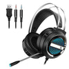 X9 USB + 3.5mm Gaming Headset with Mic 7 LED for PS4 PC Laptop  black