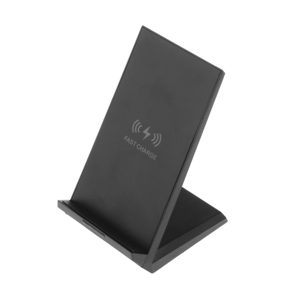 15W Fast Wireless Charger Stand For Samsung S10 S9 S8 Charging Dock Black