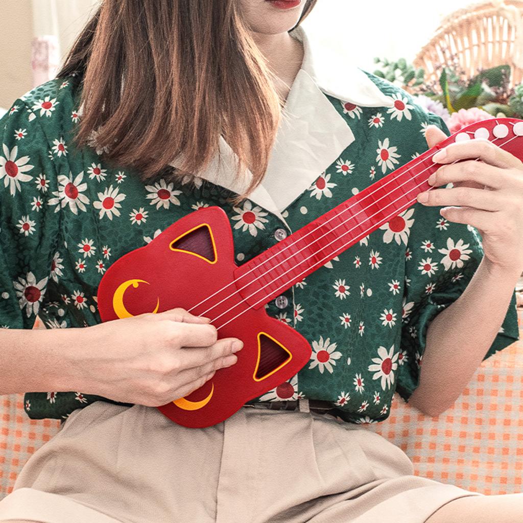 17" Children's Kids Ukulele Toys Preschool Play Game Babies Birthday Gift red