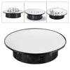 Electric Rotating Display Stand Turntable for Jewelry Watch  Black-Mirror