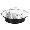 Electric Rotating Display Stand Turntable for Jewelry Watch  Black-Mirror