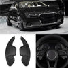 1Pair Car Paddle Shift Extensions Shifters for Audi A3 A4L A5 A6 A7 Black