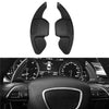 1Pair Car Paddle Shift Extensions Shifters for Audi A3 A4L A5 A6 A7 Black