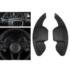 1Pair Car Paddle Shift Extensions Shifters for Audi A3 A4L A5 A6 A7 Black