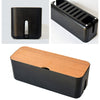 Cable Wire Management Box Charger Hide Tidy Cover Tray Organizer Black