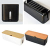 Cable Wire Management Box Charger Hide Tidy Cover Tray Organizer Black
