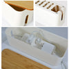 Cable Wire Management Box Charger Hide Tidy Cover Tray Organizer White