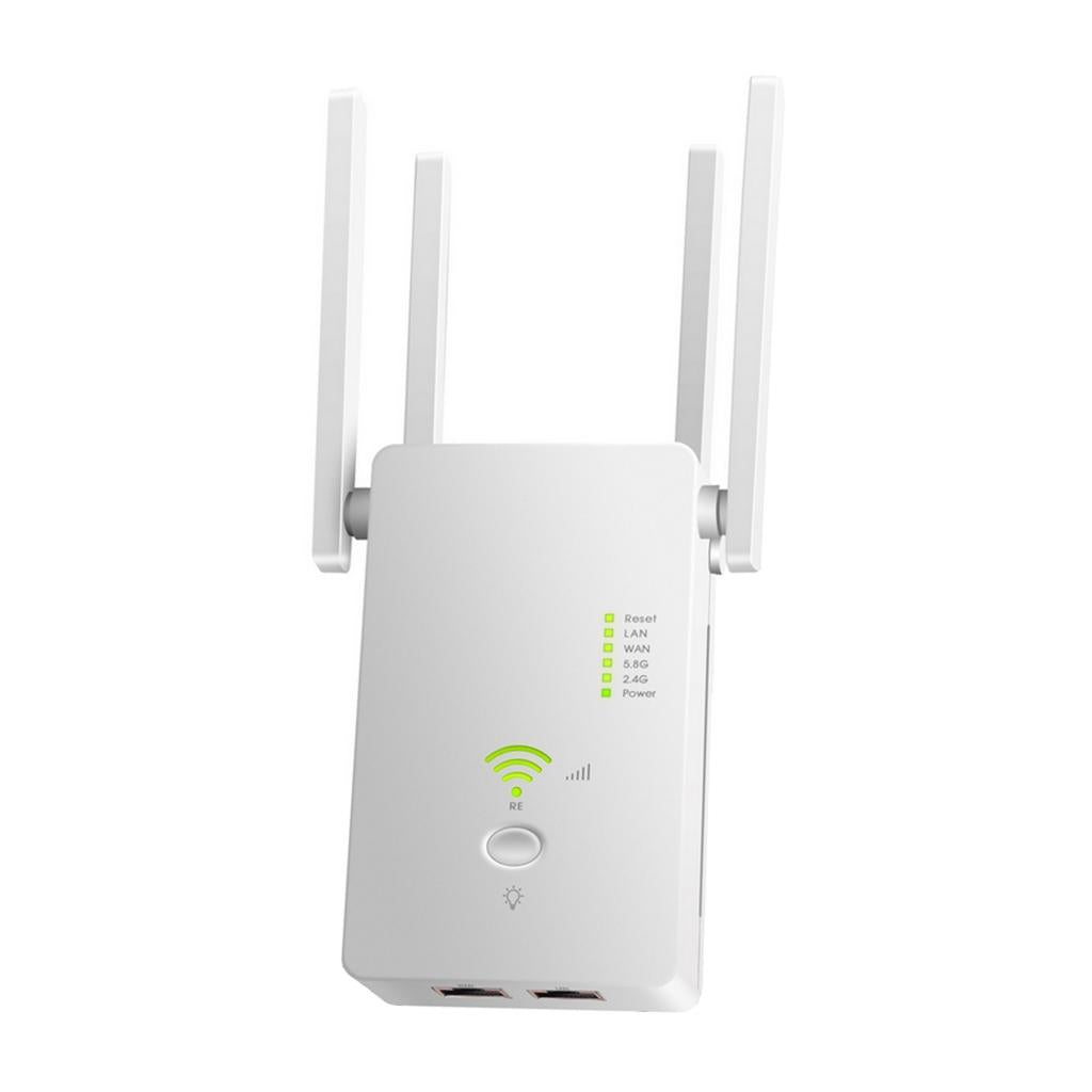 1200Mbps Wifi Repeater 802.11 AP Router Extender Signal Booster Range White