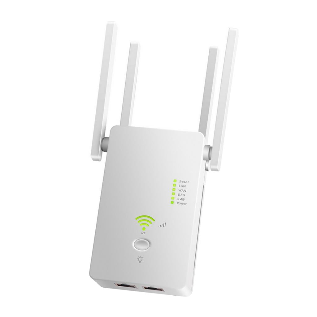 1200Mbps Wifi Repeater 802.11 AP Router Extender Signal Booster Range White