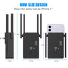 1200Mbps Wifi Repeater 802.11 AP Router Extender Signal Booster Range Black