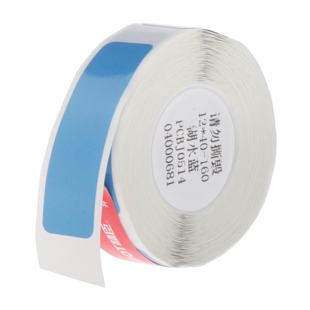 Thermal Label Printer Price Tag Address Sticker Paper Roll Blue 12x40mm-160