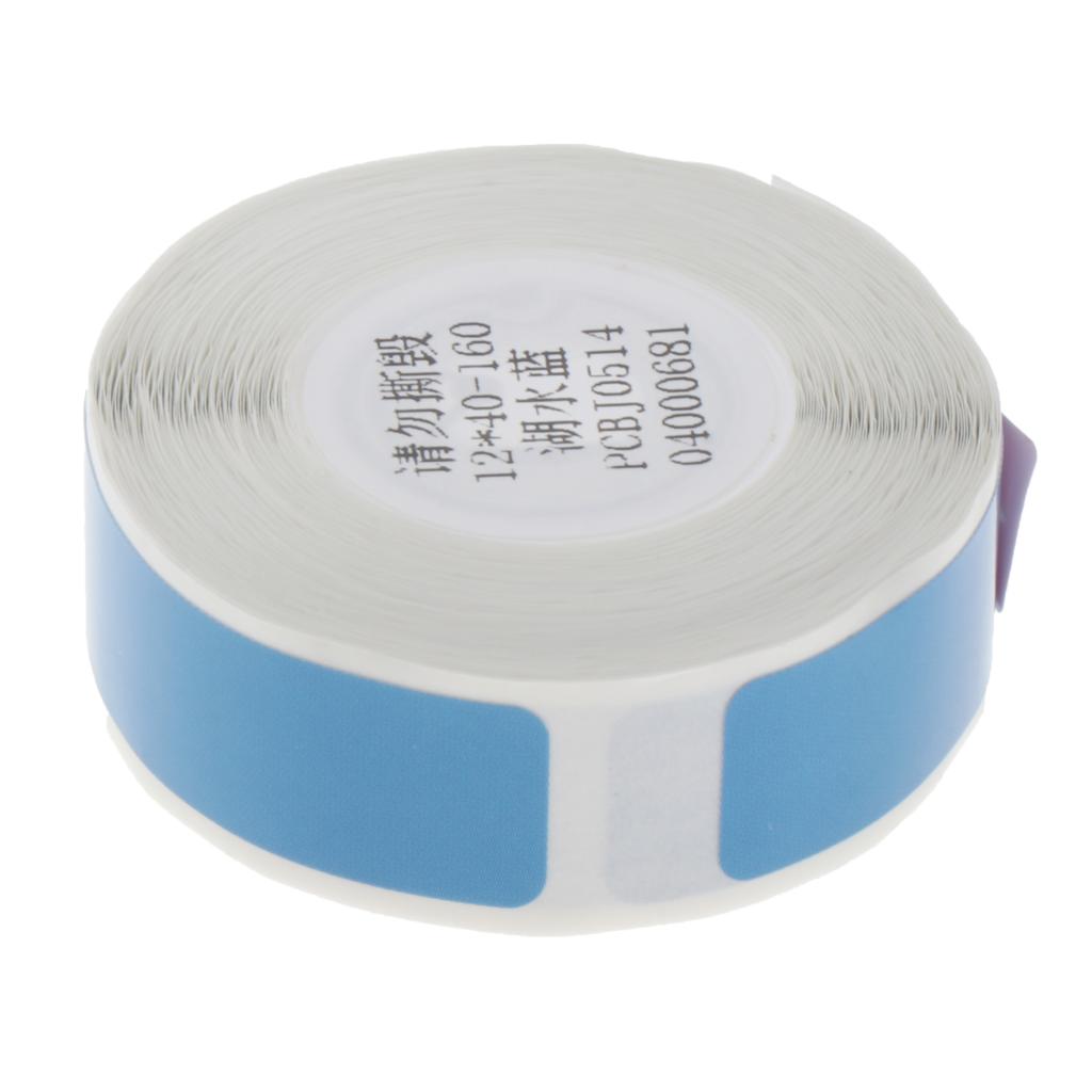 Thermal Label Printer Price Tag Address Sticker Paper Roll Blue 12x40mm-160