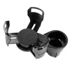 2 in 1 Multifunction Car Double Cup Holder Water Bottle Drink Holder Mount