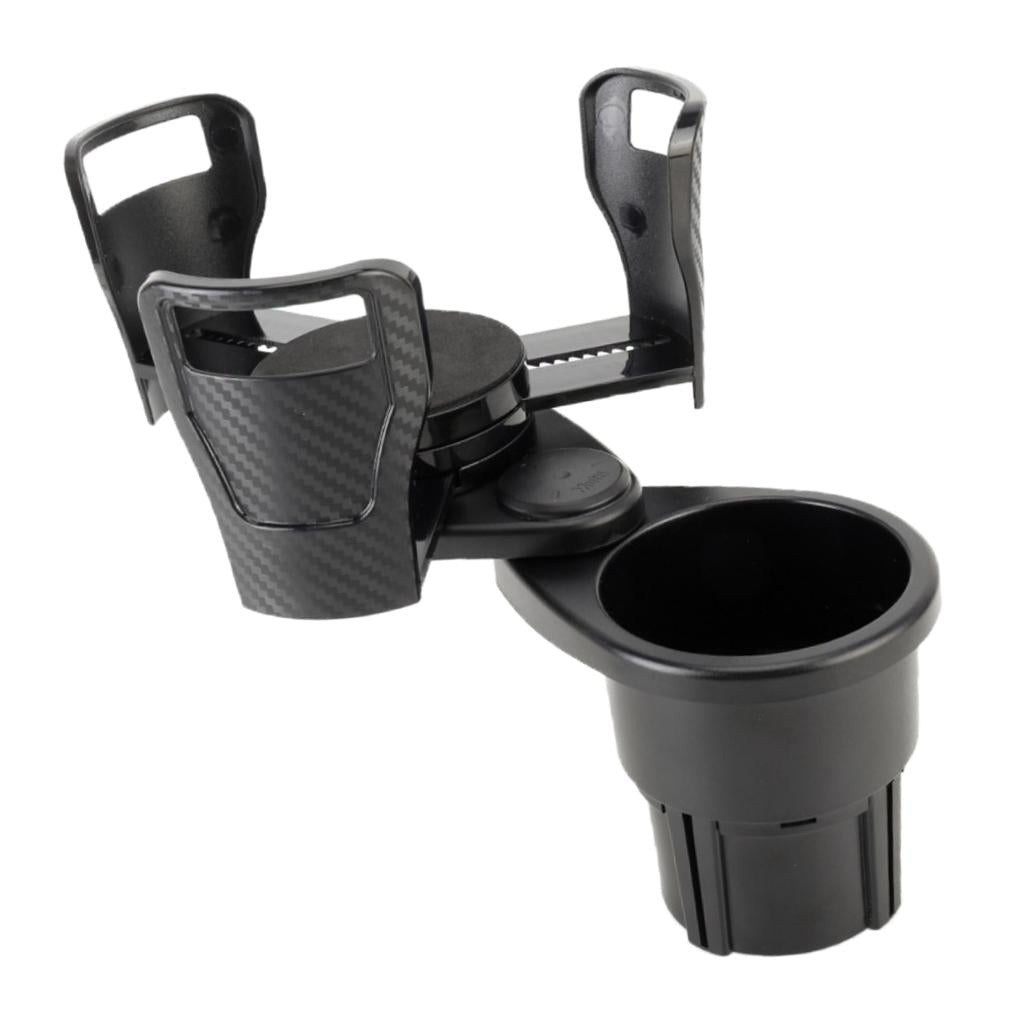 2 in 1 Multifunction Car Double Cup Holder Water Bottle Drink Holder Mount