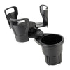 2 in 1 Multifunction Car Double Cup Holder Water Bottle Drink Holder Mount