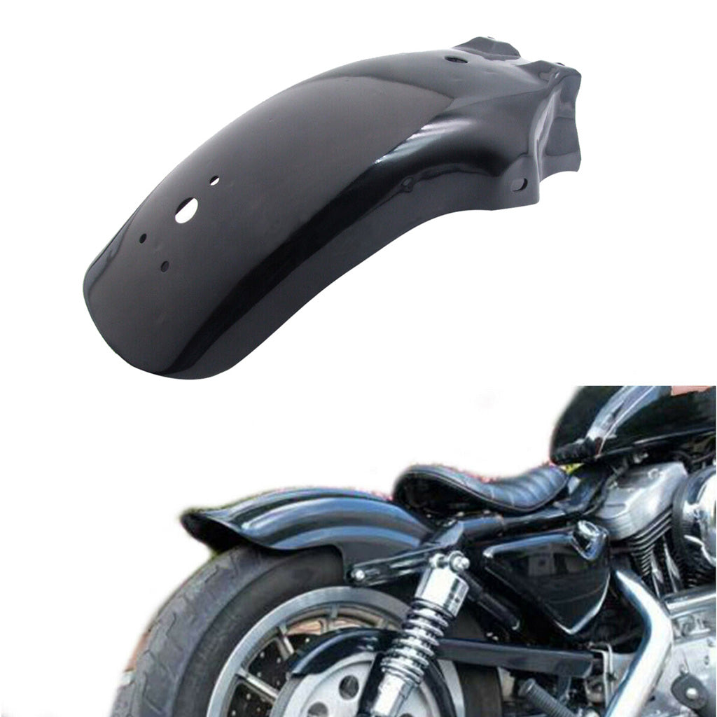 Motorcycle Rear Metal Fender Mudguard for Honda Yamaha Harley Chopper  Black