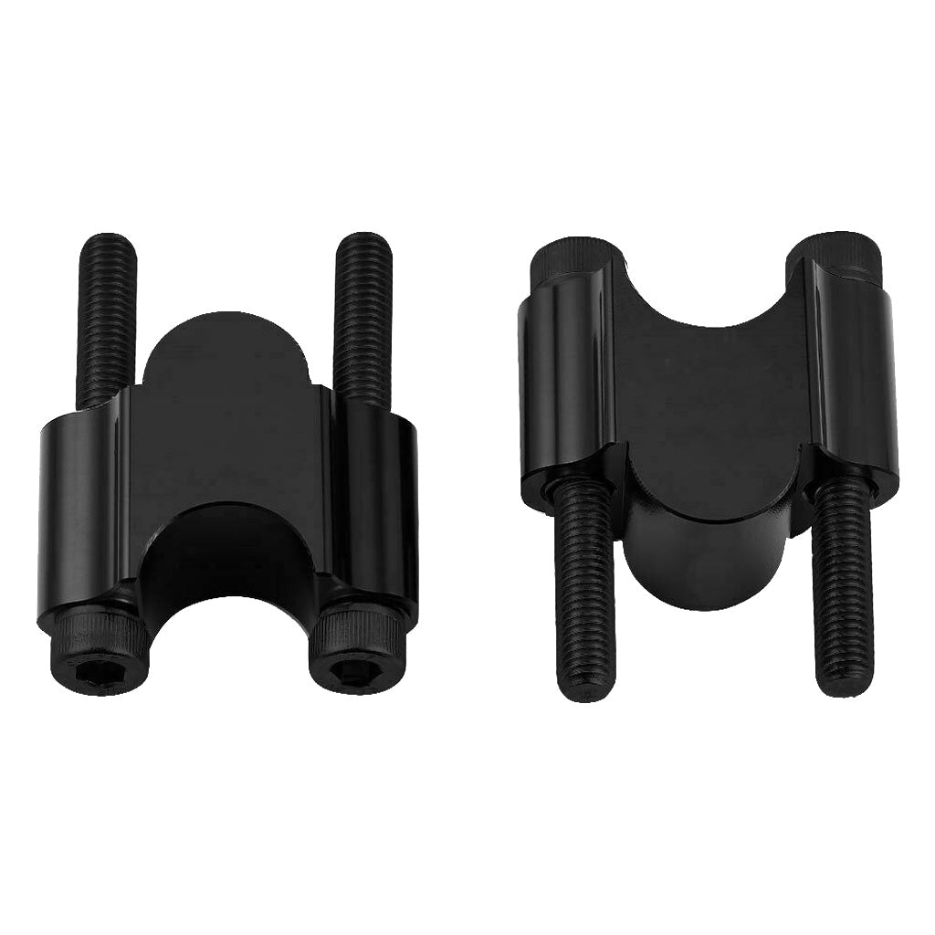 Universal Motorcycle Handlebar Riser Up Backs Bracket Kit 22mm Black