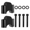 Universal Motorcycle Handlebar Riser Up Backs Bracket Kit 22mm Black