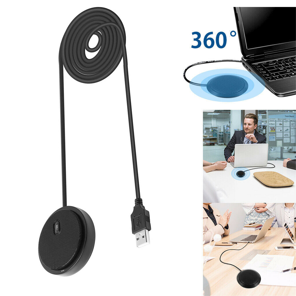 USB Microphone Omndirectional Mic Studio PC Laptop Computer Microphone