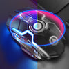 2.4G Wireless Gaming Mouse Rechargeable 7Key Backlit Mice 3 DPI Gears Black