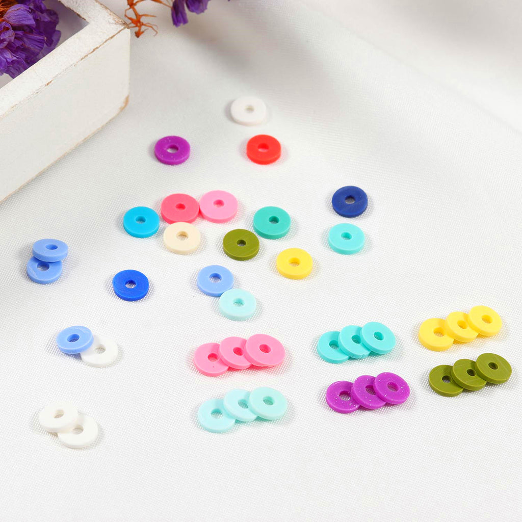 Polymer Clay Round Beads Art Hobby DIY Jewellery Making Bracelets Crafts 4mm