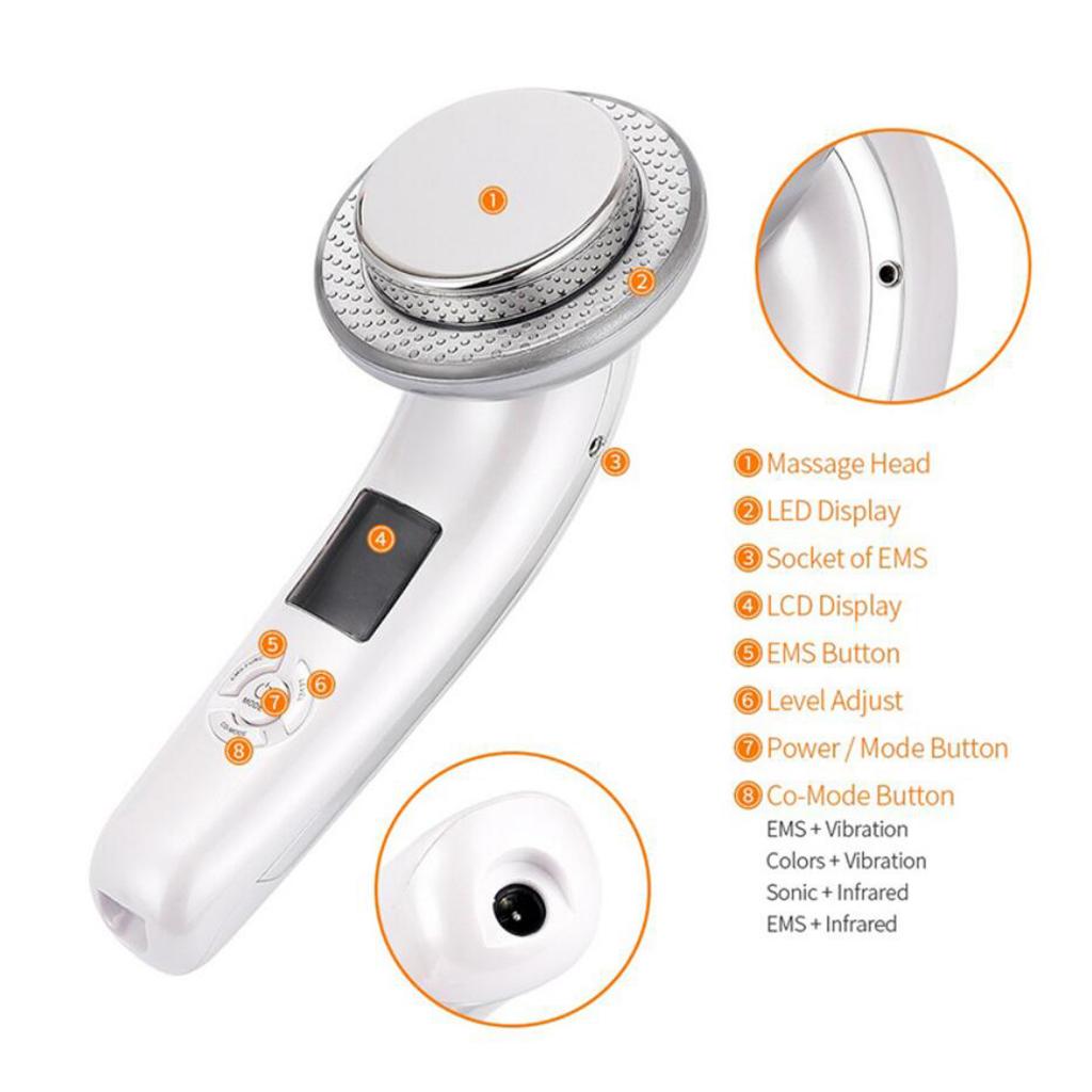 Weight Loss Machine EMS Massager Abdomen Arm Weight Reducer  white