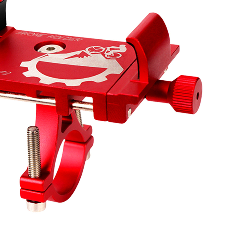 Bike Motorcycle Bicycle Handlebar Mount Holder Stand For 3.5"-6.5"  Red