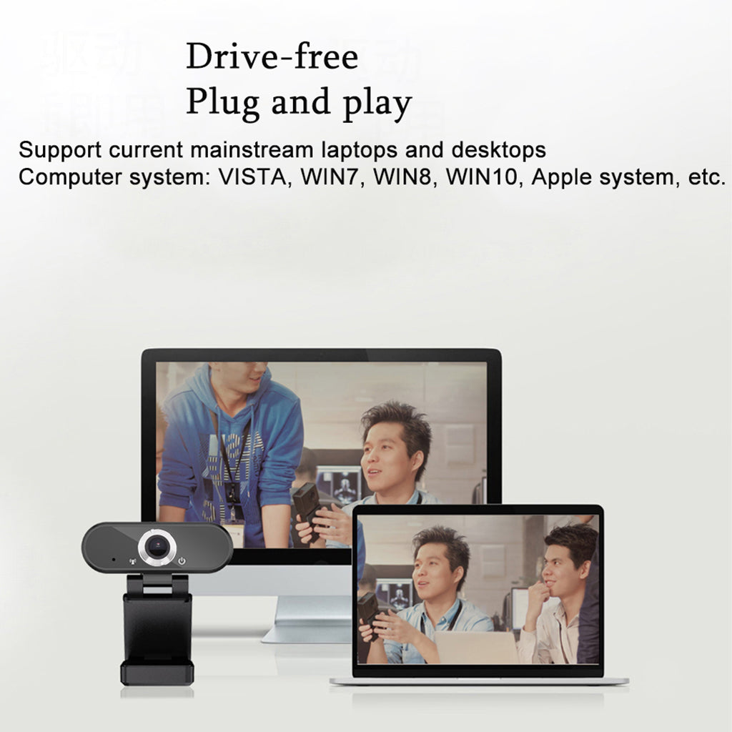 HD USB Webcam Camera Web W/ Microphone For PC Laptop Desktop Video Cam