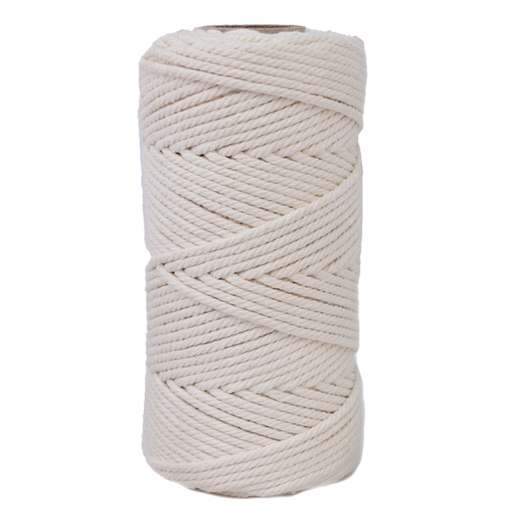 Cotton Twisted Cord Rope Macrame String Artisan DIY Bracelet Craft 5mm