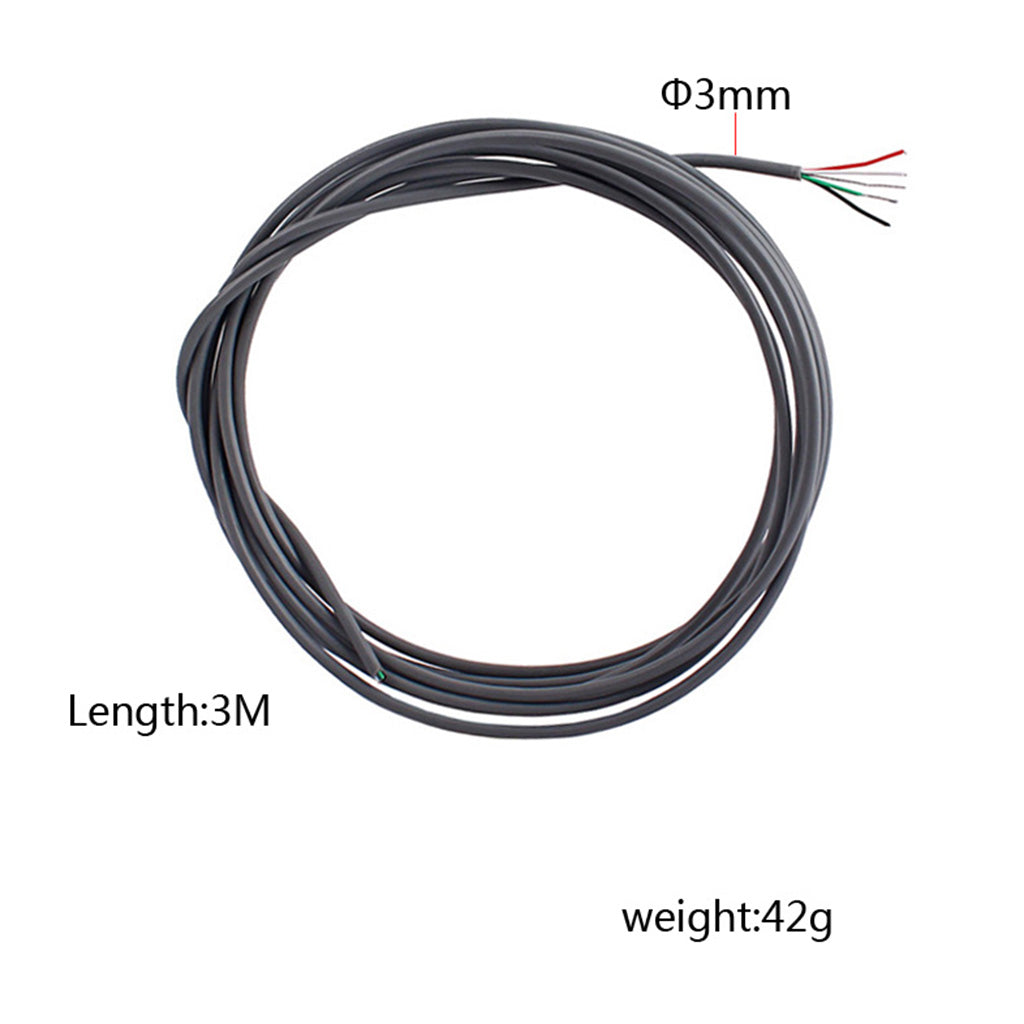 10 Feet of 5-Conductor Shielded Pickup Lead Wire for Guitar/Bass Wiring