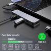 USB-C Hub Adapter 5-in-1 4K HDMI 3 USB 3.0 Ports 87W PD Charging for Laptop