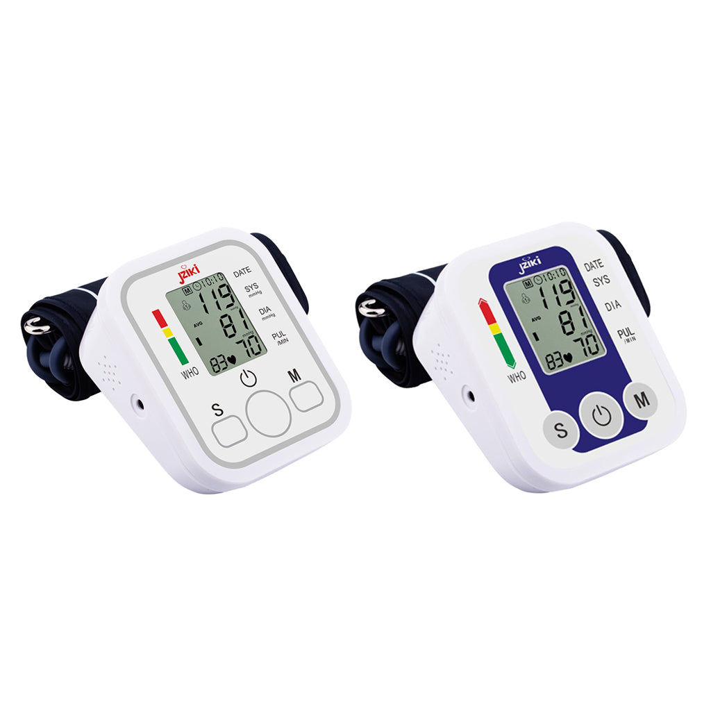 Digital Automatic Blood Pressure Monitor Upper Arm Machine White