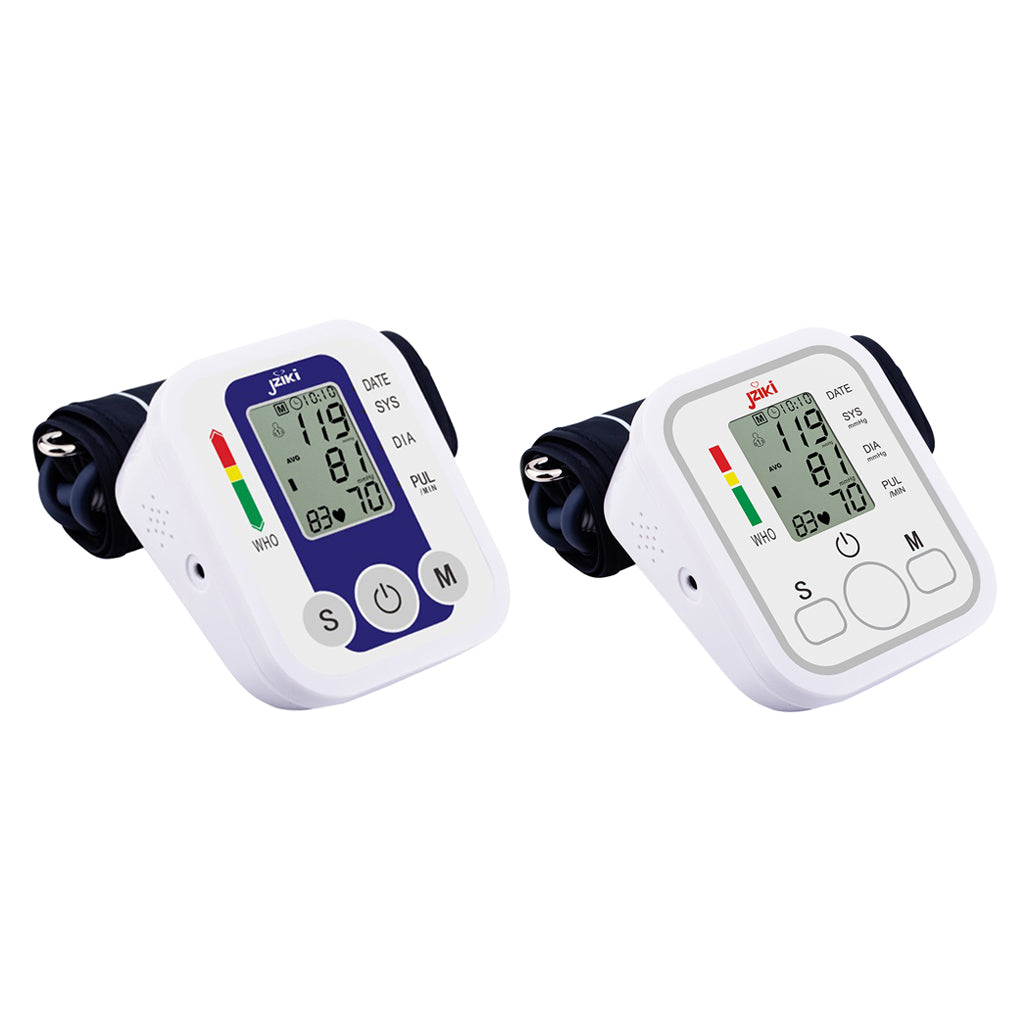 Digital Automatic Blood Pressure Monitor Upper Arm Machine White