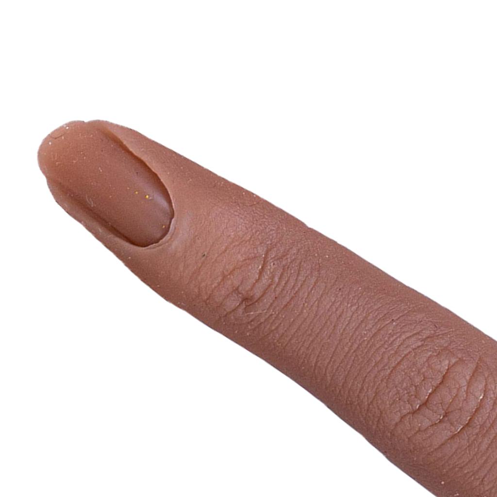 Silicone Nail Practice Finger 1:1 Mannequin Female Finger Model Wheat skin