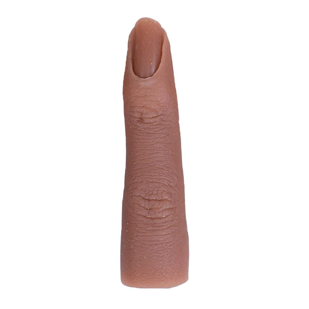 Silicone Nail Practice Finger 1:1 Mannequin Female Finger Model Wheat skin