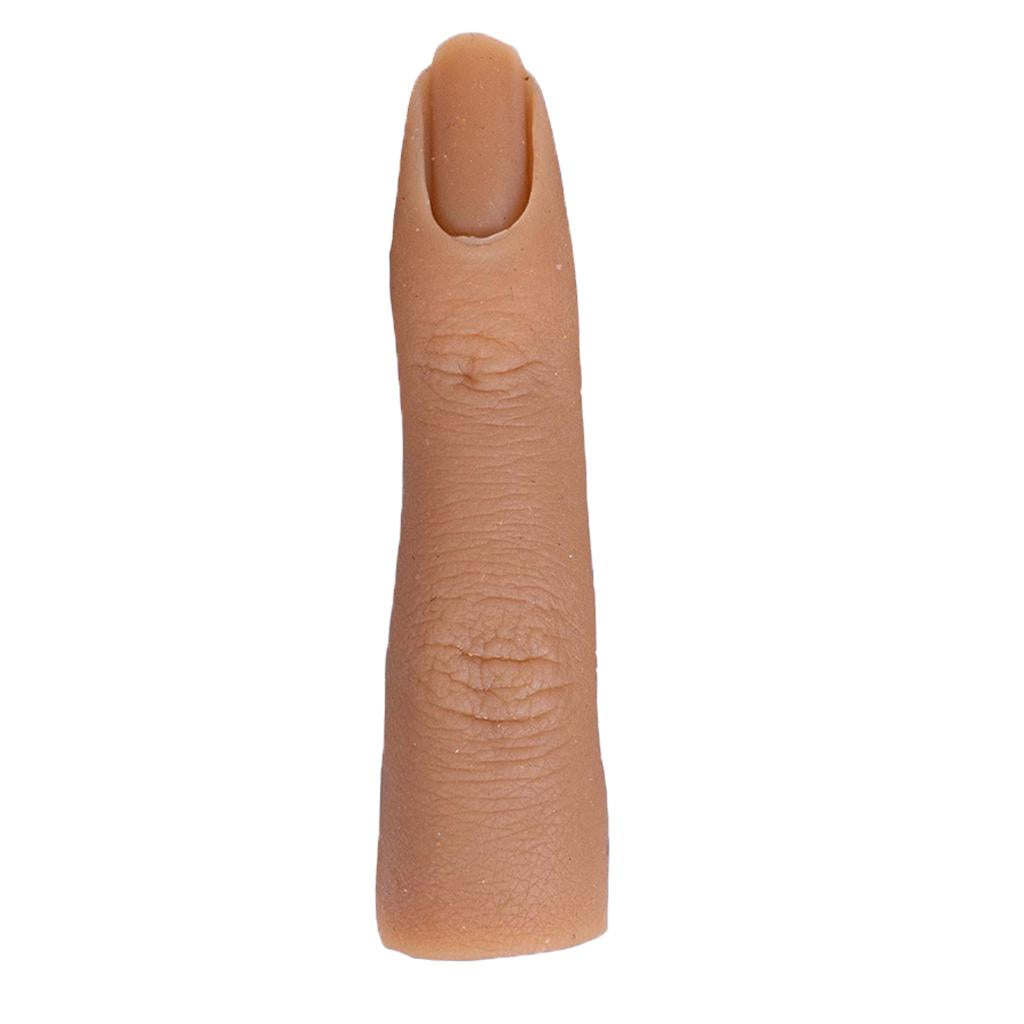 Silicone Nail Practice Finger 1:1 Mannequin Female Finger Model Yellow skin