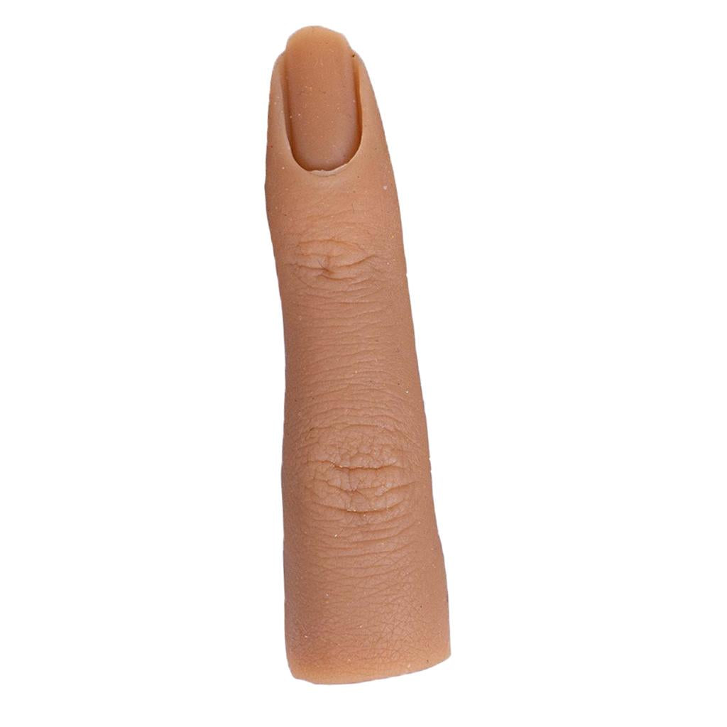 Silicone Nail Practice Finger 1:1 Mannequin Female Finger Model Yellow skin