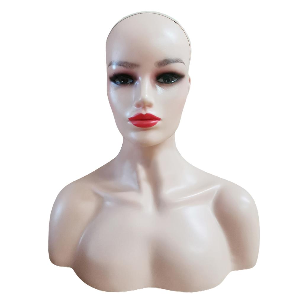 Female Mannequin Manikin Head Model Wig Glasses Hat Display Stand Skin