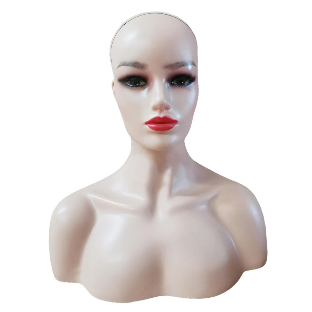 Female Mannequin Manikin Head Model Wig Glasses Hat Display Stand Skin