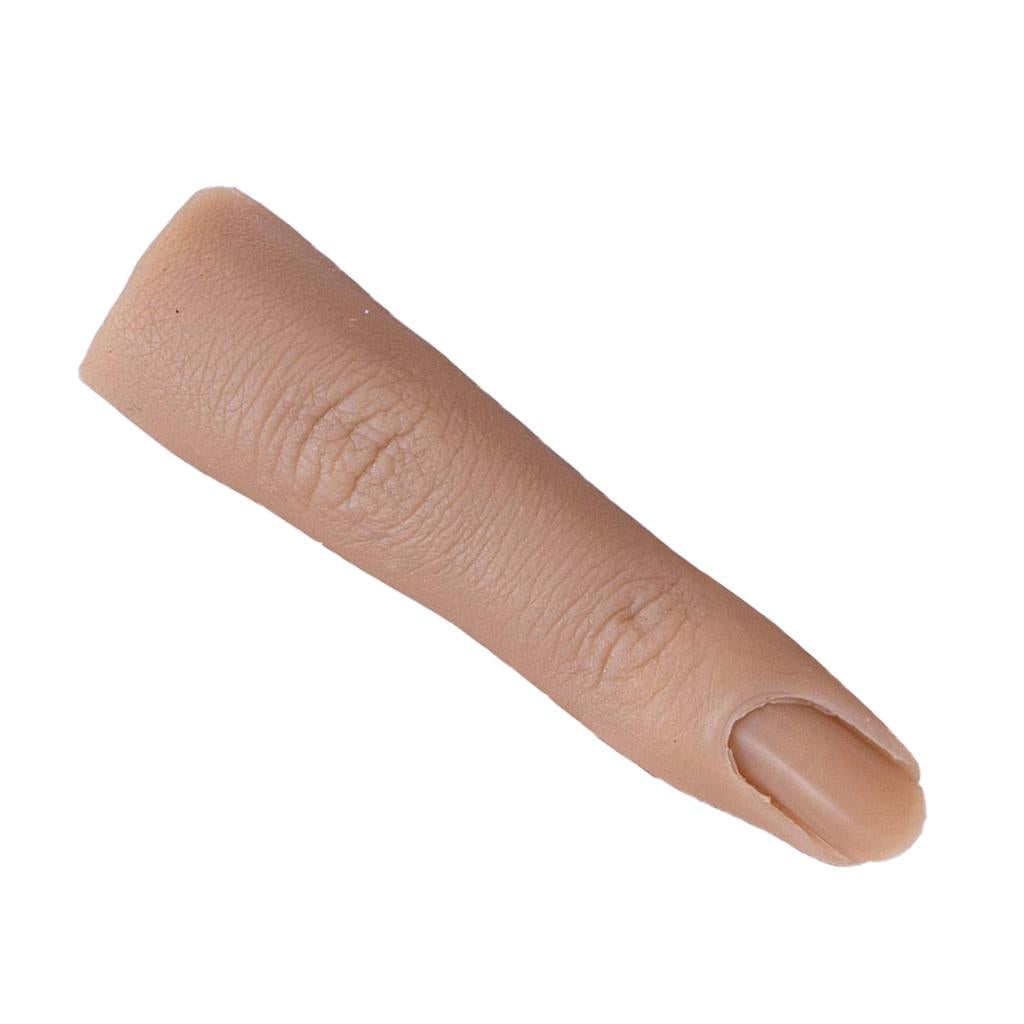 Silicone Nail Practice Finger 1:1 Mannequin Female Finger Model Pink skin