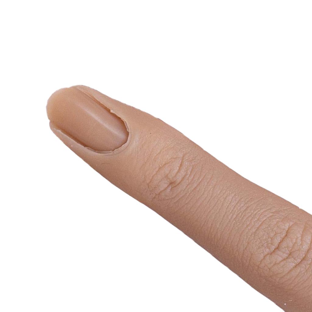 Silicone Nail Practice Finger 1:1 Mannequin Female Finger Model Pink skin