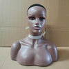 Female Mannequin Manikin Head Model Wig Glasses Hat Display Stand Dark Brown