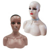 Female Mannequin Manikin Head Model Wig Glasses Hat Display Stand Dark Brown