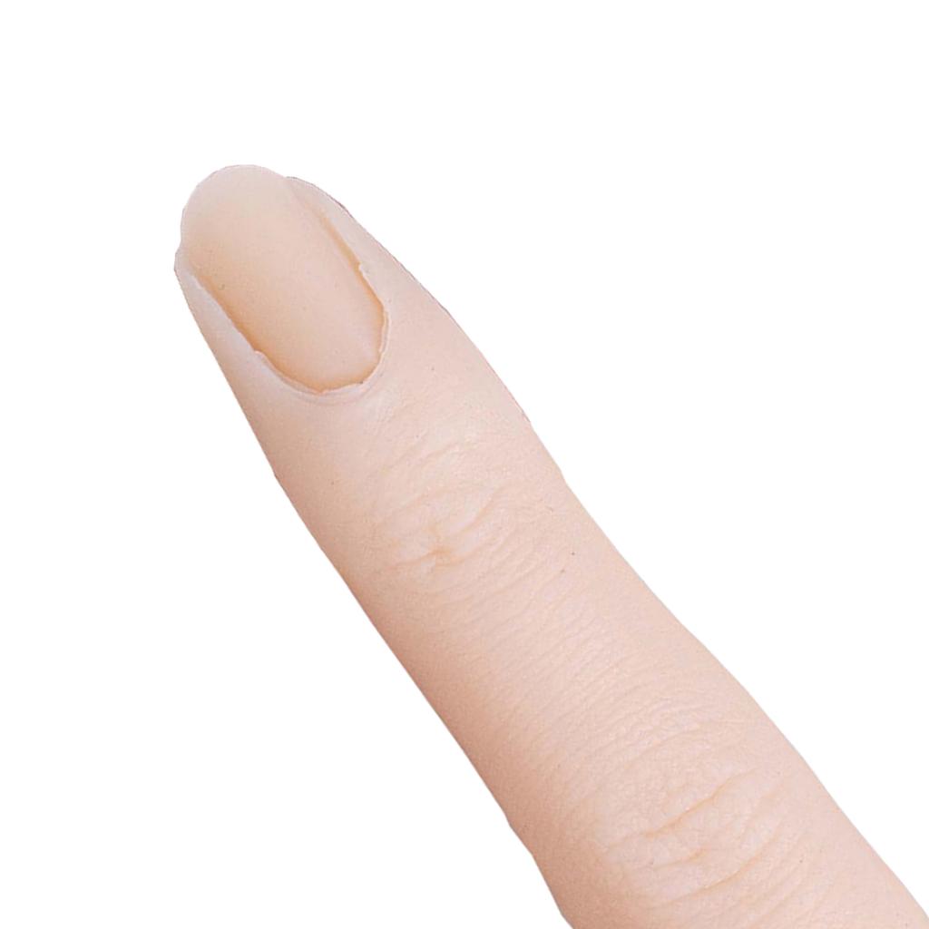 Silicone Nail Practice Finger 1:1 Mannequin Female Finger Model Fair skin